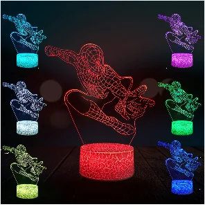 Новая фигурка головы Бэтмена 3D лампа светодиодный ночник USB Домашний многоцветный декоративное освещение детский подарок спальня Рождественская вечеринка игрушка