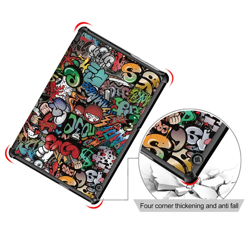 Ультратонкий чехол из искусственной кожи для Huawei Mediapad T5 10 W09/L09/L03/W19 планшета MediaPad