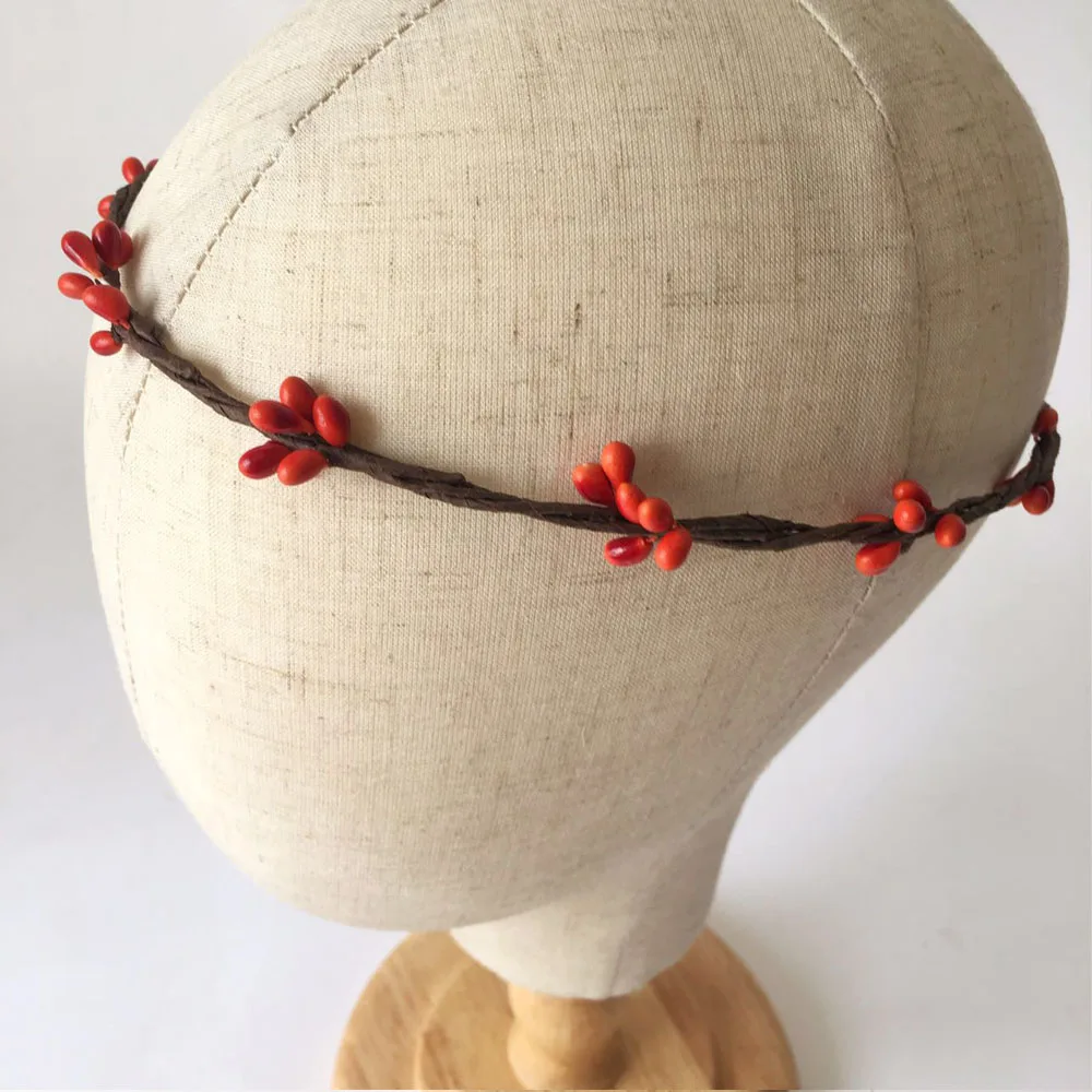 10 шт. ручная работа Сельский ягоды оранжепип шпагат венок Цветочная корона