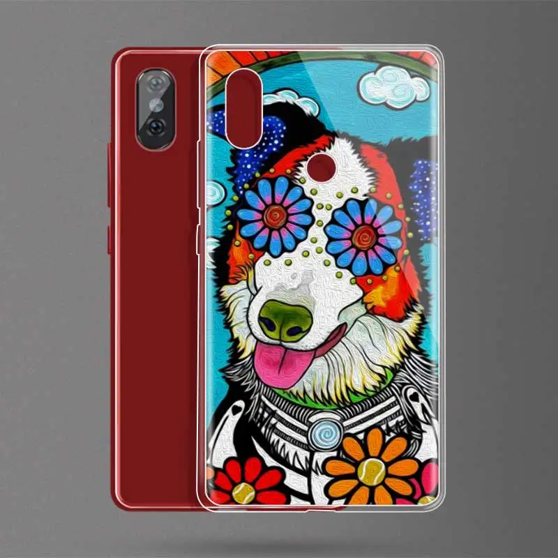 DREAMFOX N015 собака искусство Мягкий силиконовый чехол из ТПУ для Xiaomi mi x 3 A1 A2 5C 5X6 6X8 9 Lite