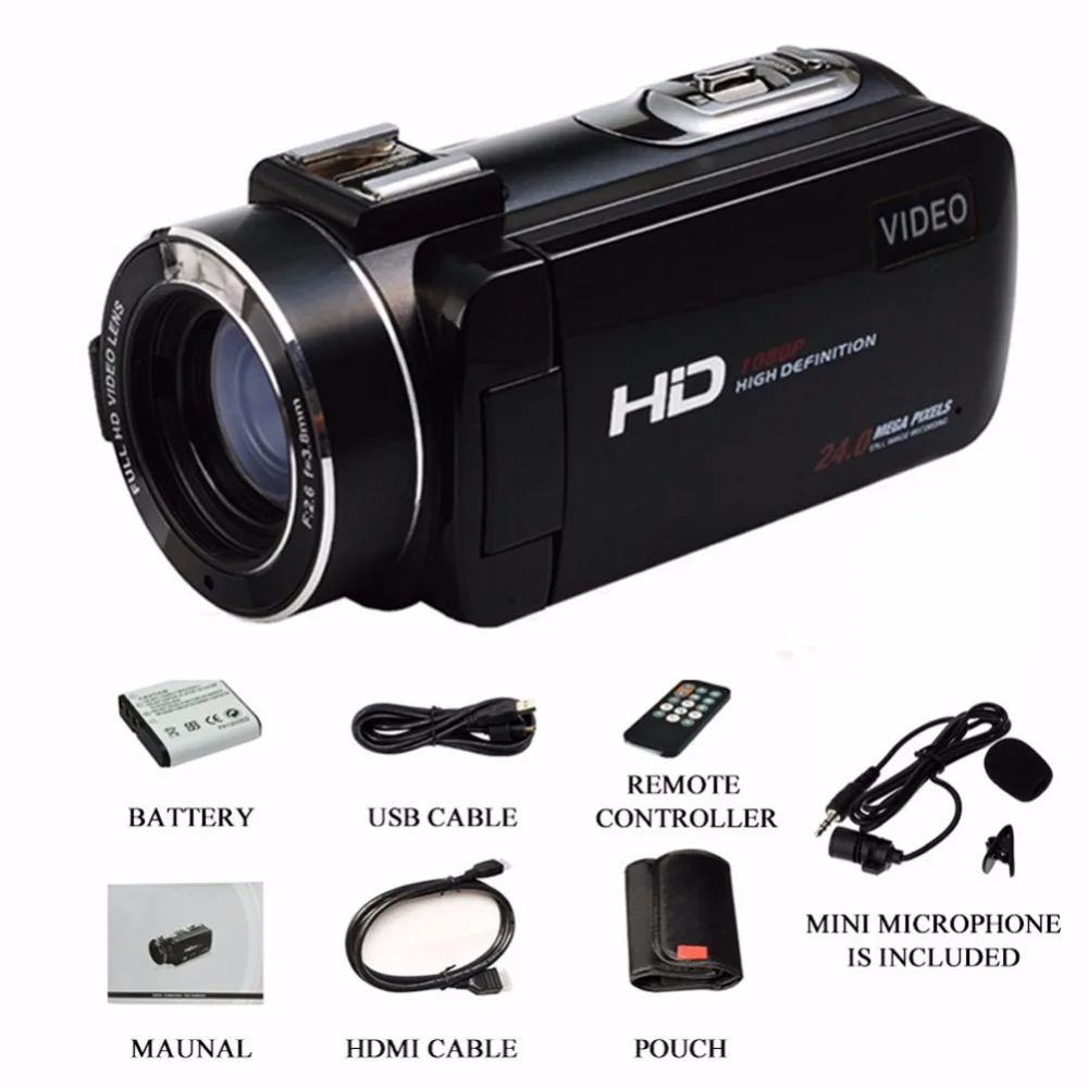 2017 marvie Новое поступление FHD 1080 P цифровой Камера Wi-Fi видеокамера 24mp 16X ZOOM COMS Сенсор