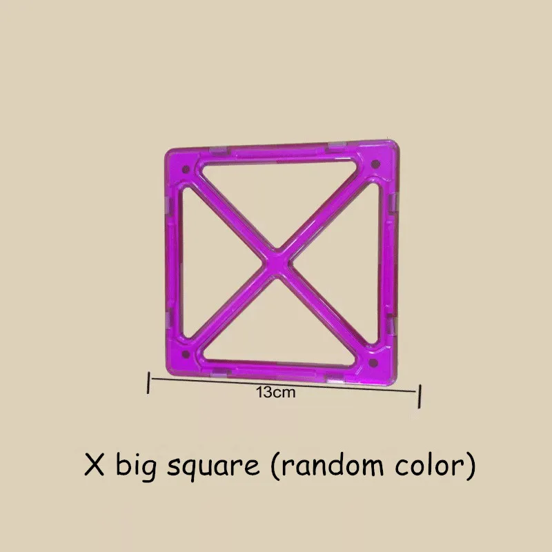 big square X 1 шт. большой размер магнитный Набор конструкторов для мальчиков и девочек строительные магниты игрушки магнитные блоки развивающий конструктор для детей - Цвет: big square X