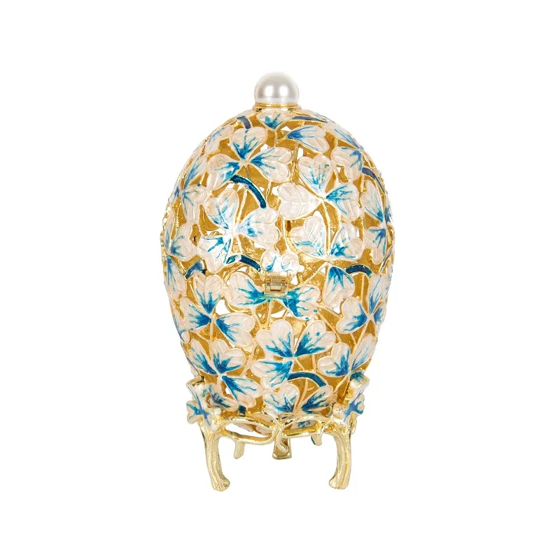 Бренд FABERGE EGG металлический материал ажурная картина с цветами ручная работа и