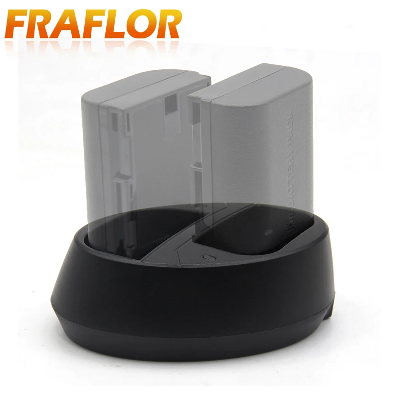 Овальное зарядное устройство для камеры с двумя портами Micro USB Canon LP E6 5D2 5D3 70D 60D 6D 7D