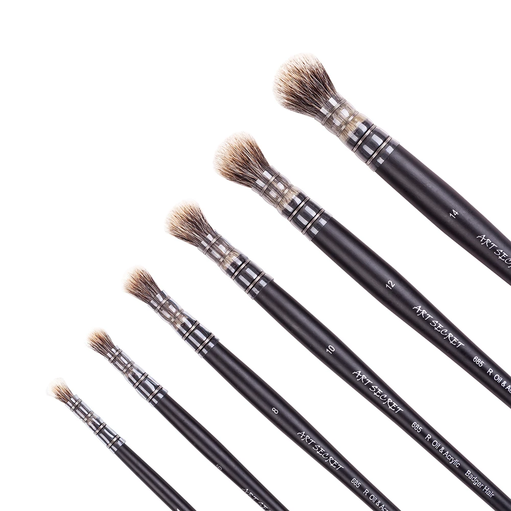 Кисть ArtSecret 685R для рисования Высококачественная ручка из натурального барсука с