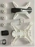 Syma W1 RC Квадрокоптер Дрон запасные части пропеллеры лезвия защита кольцо корпус