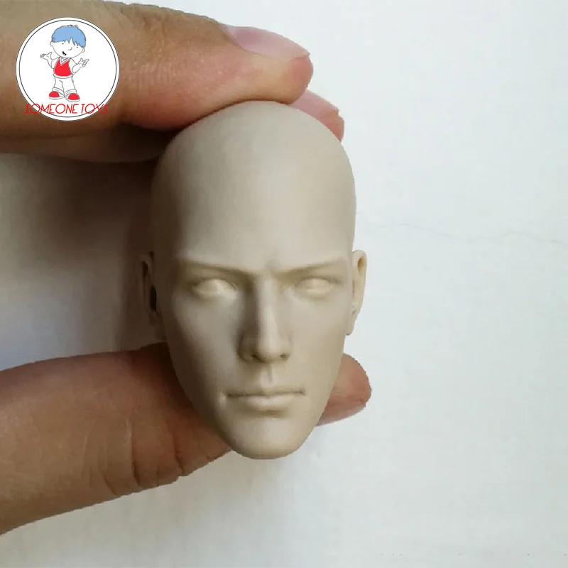 

2 версии 1/6 Неокрашенная Мужская голова скульптура буддийский монах белая голова модель открытые глаза закрытые глаза для 12 дюймов фигурка