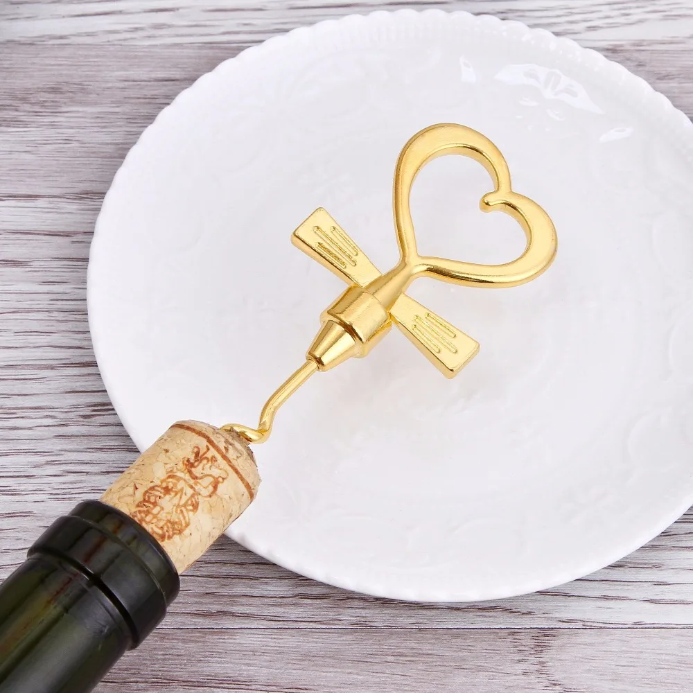 

200pcs(100sets)/lot Cheers To A Great Combination Gold Wine Set Bottle Opener Cork Screw and Stopper Wedding Souvenirs