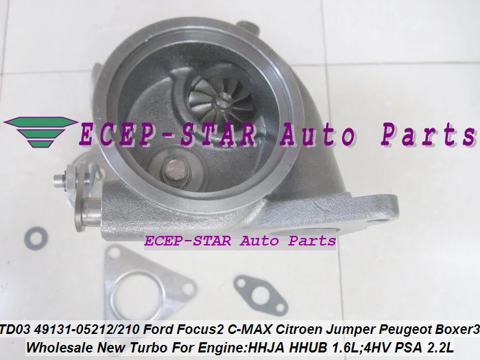 TD03 49131-05212 0375K7 Turbo For Ford Focus 2 Fiesta VI HHJA HHUB 1.6L Citroen Jumper Peugeot Boxer 3 4HV PSA 2.2L | Автомобили и