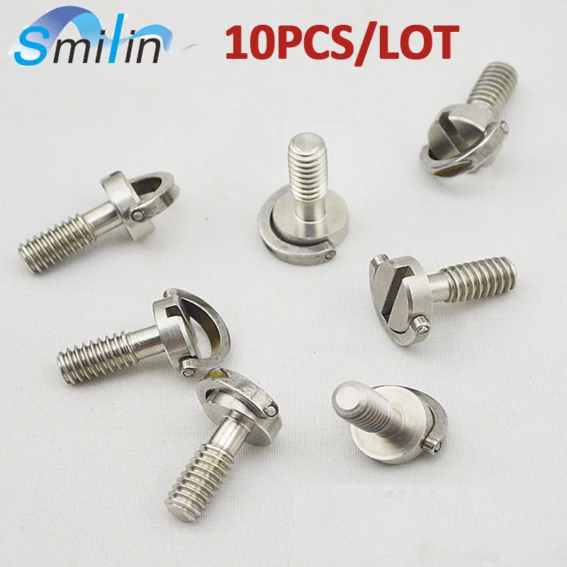 10 шт./лот длинный штатив из нержавеющей стали с винтовым соединением и ручкой для