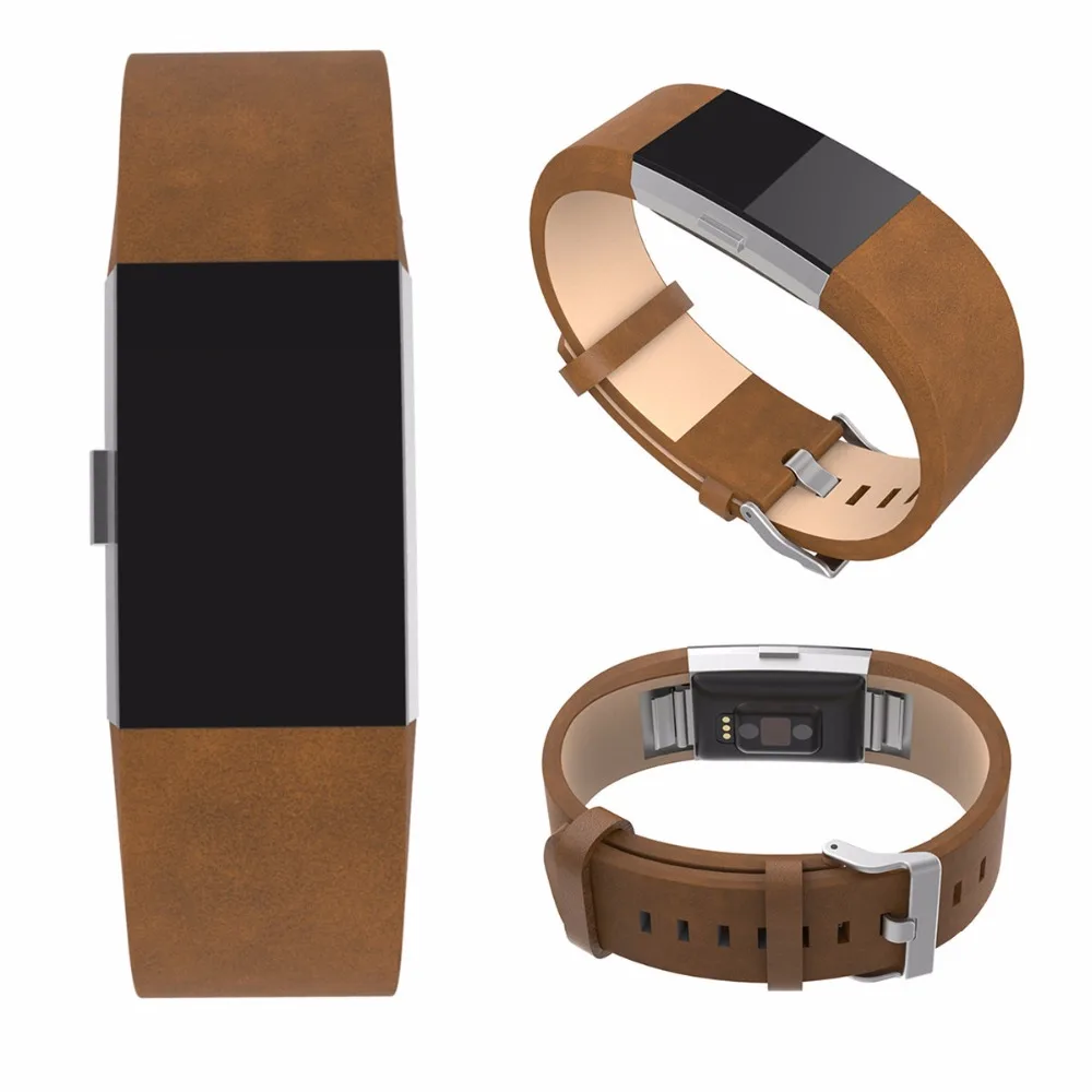 Роскошные Пояса из натуральной кожи ремешок для fitbit заряд 2 Smart Браслет заменить для fitbit заряд 2 сердечного ритма браслет заме
