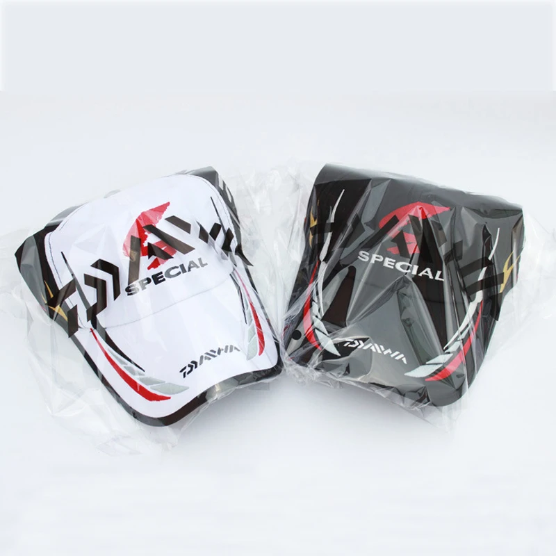 Baseball Fishermen Hat Adjustable Waterproof and Breathable Fishing DaEwa Japan Sunshade Cap Black And White cap | Спорт и