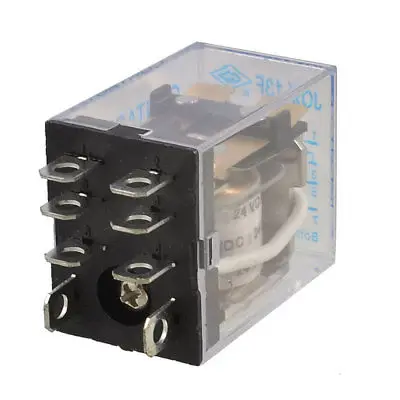 DC 12V Катушка 10A 240VAC 28VDC DPDT электромагнитное реле питания JQX 13F2ZA|Реле| |
