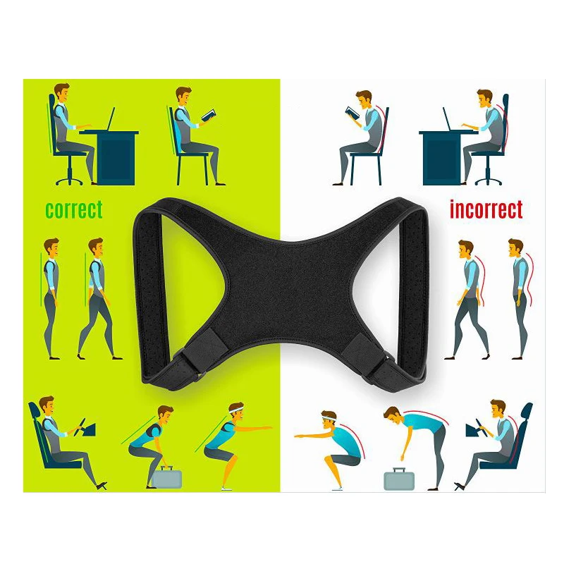 Корректор осанки позвоночника Защита спины и плеч коррекция повязка на горбатую