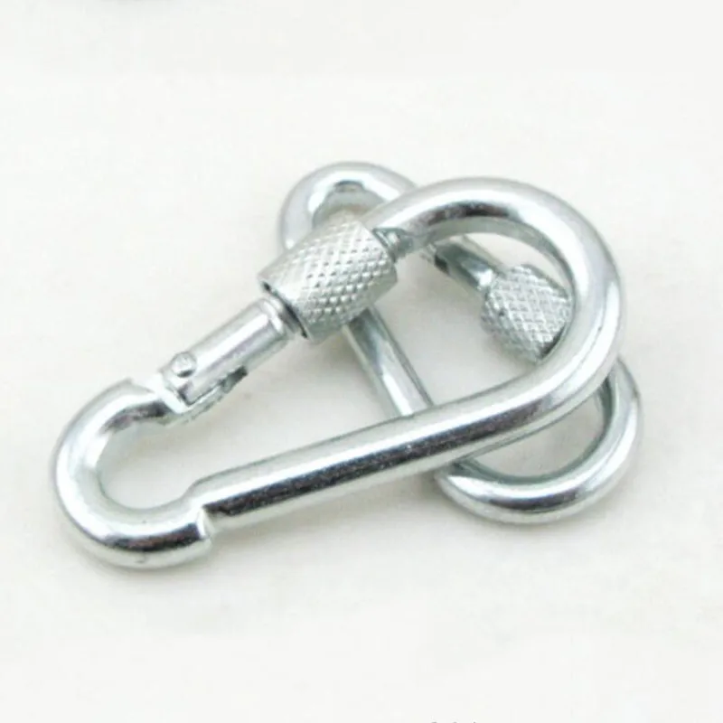 Пружинный карабин из нержавеющей стали 304 защелкивающийся крючок брелок с