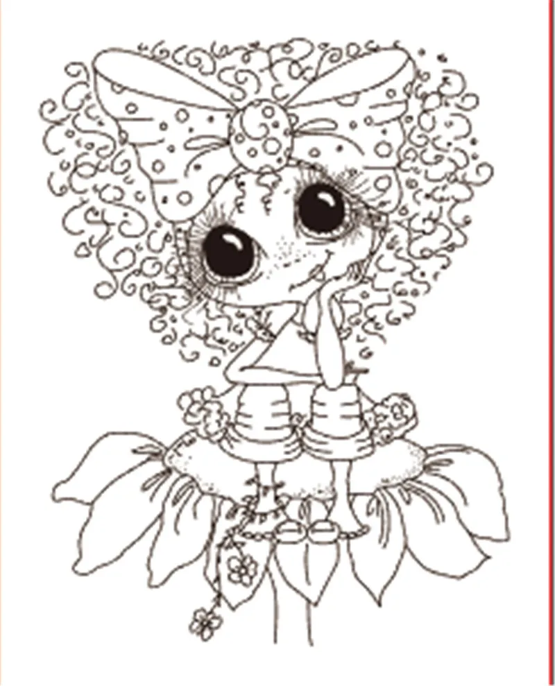 

10x8 девушка выглядит на небо TBig мороженое ransparent прозрачные штампы силиконовые уплотнения для DIY скрапбукинга фотоальбом изготовление карт