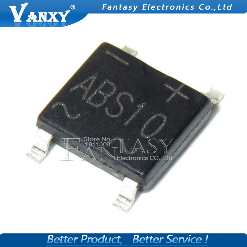 50 шт. выпрямительный мостовой чип ABS10 SOP-4 SMD | Электронные компоненты и