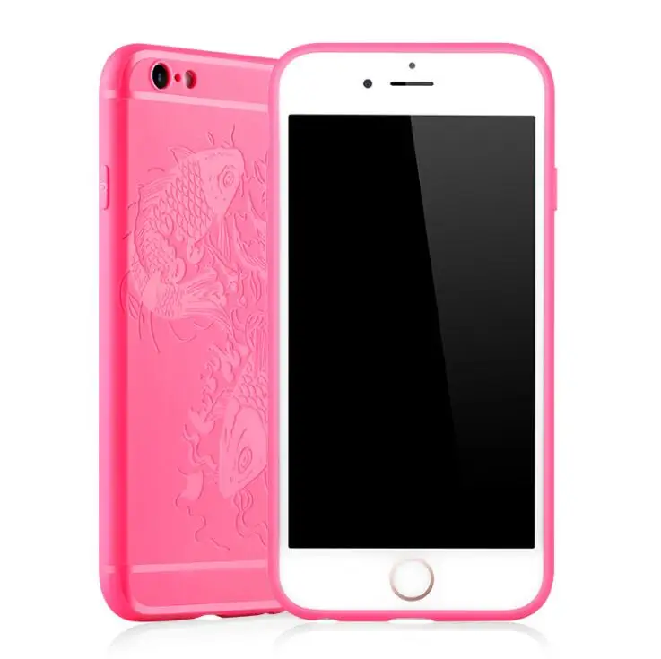 Silicone case for iphone 6 6s роскошный телефон задняя крышка 3d резной дракон мягкие tpu coque для