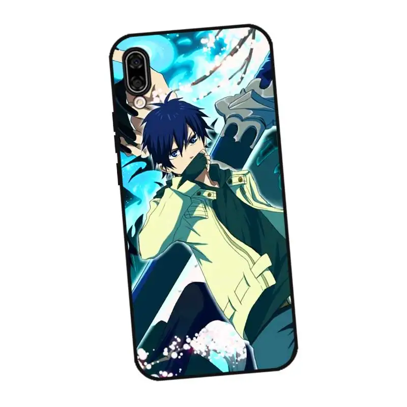 P022 Blue Exorcist Black Silicone Case Cover For Huawei Honor 8C 8X 9 10 20i V10 V20 Note10 Max Lite Magic2 |