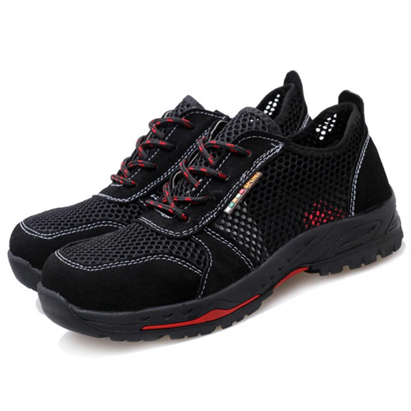 Мужская защитная обувь со стальным носком неразрушаемая защита от разбивания