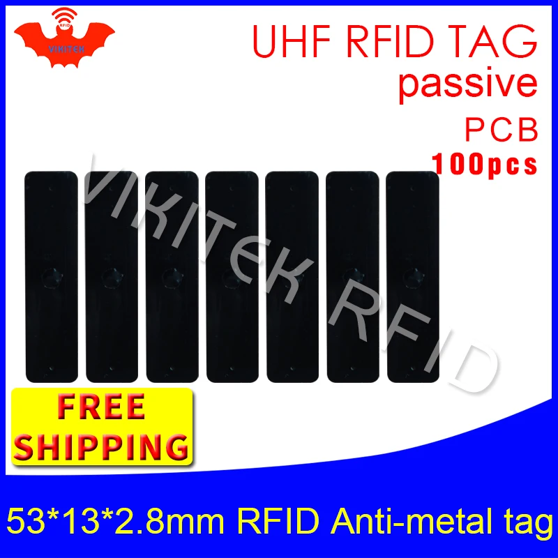 UHF RFID Метка 915 м 868 Alien H3 EPC ISO18000 6c 100 шт. Бесплатная доставка 53*13*2 8 мм IT фиксированные