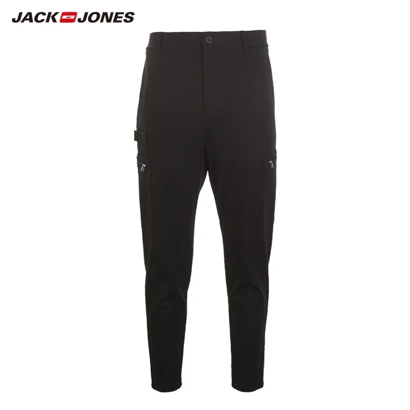 Мужские эластичные брюки карго JackJones цветные повседневные укороченные уличная