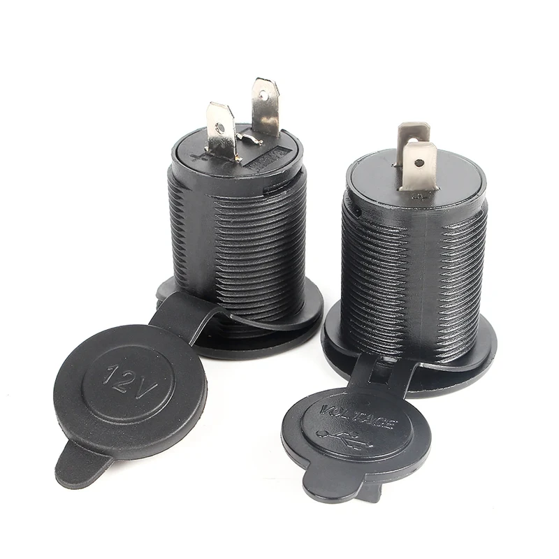 СВЕТОДИОДНЫЙ цифровой зарядное устройство по USB 2 + 12 V 24 разъем для автомобилей и