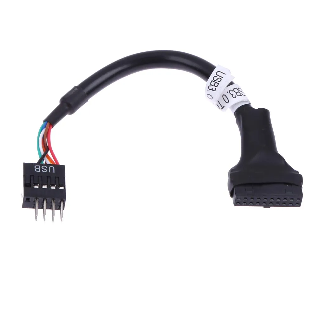 

480mbps Data Speed 20/19 Pin USB3.0 Female to 9 Pin USB2.0 Male Motherboard Cable Computer Cable Adapter Accessories