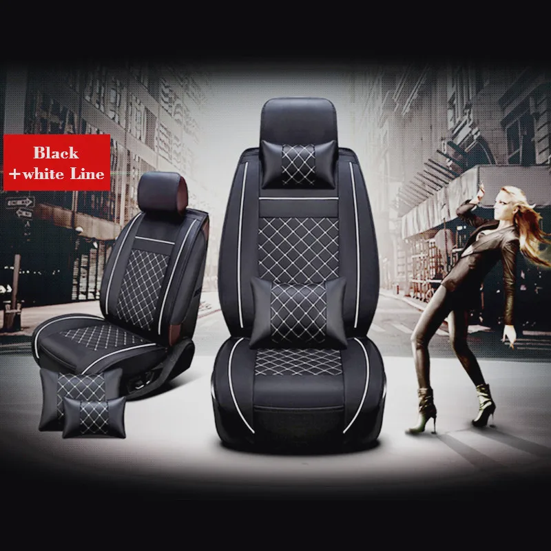 SCOTABC автомобильные кожаные чехлы для toyota rav4/prado/camry/yaris/mark x/passo/land cruiser 80 на сиденья