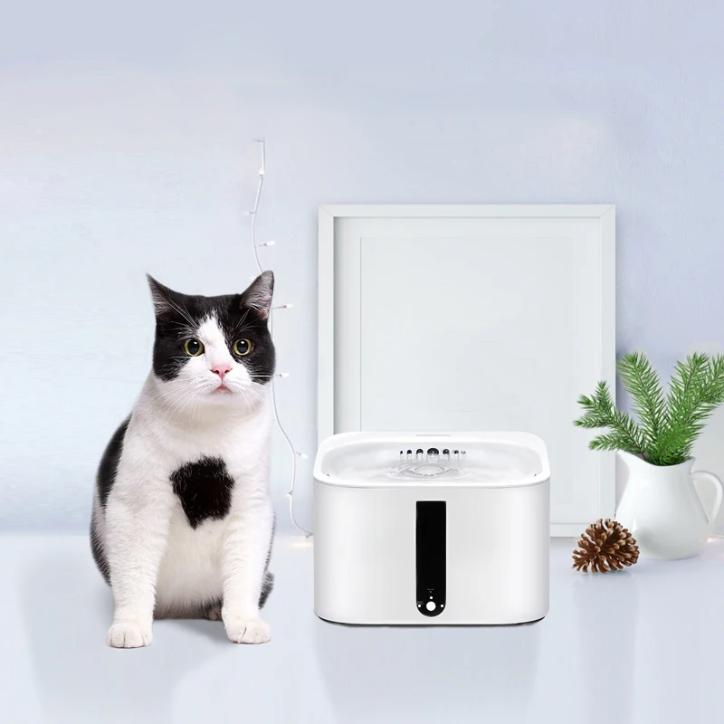 White 2L кошка автоматическое оборудование для производства умный диспенсер для воды циркуляционный Поильник 2-режим фонтан крайне низкий уровень шума, фильтр дефицита бутылочка для подачи воды в Поильник для собак - Цвет: White