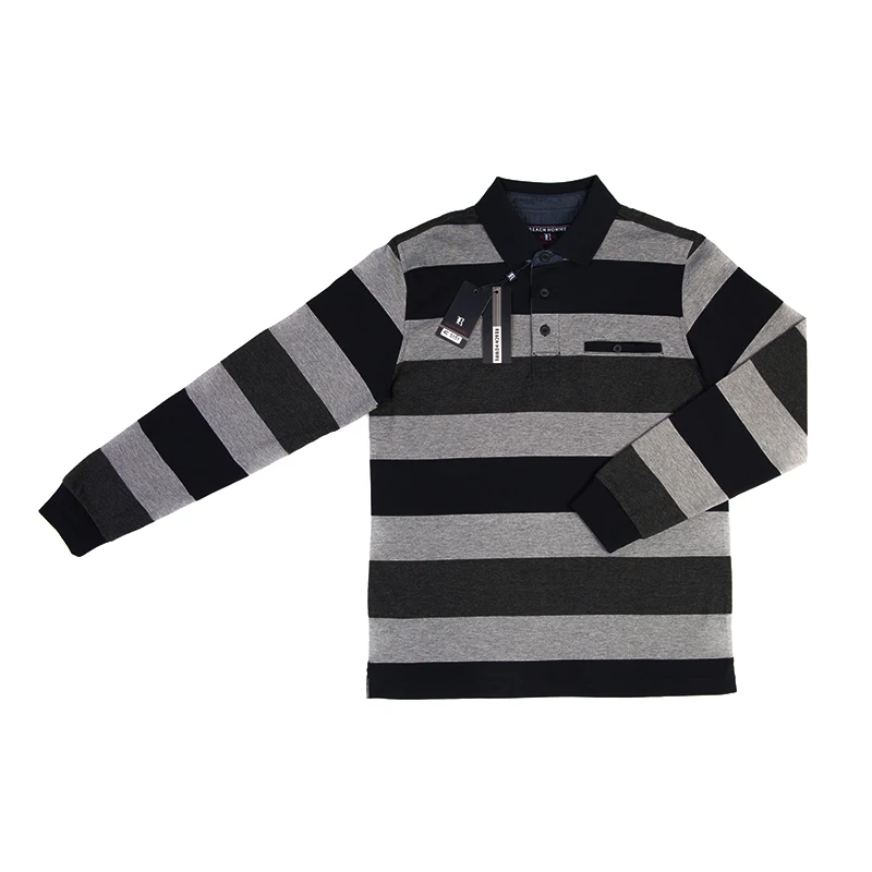 REACH Spring Cotton Mens Polo Shirt Brand 2018 New Arrival Male Long Sleeve Fashion Casual Slim Solid Deer Embroidery Polos Men | Мужская