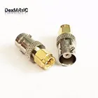 1 шт. BNC Женский переходник SMA штекер RF коаксиальный адаптер конвертер прямой никелированный Новый оптовая продажа