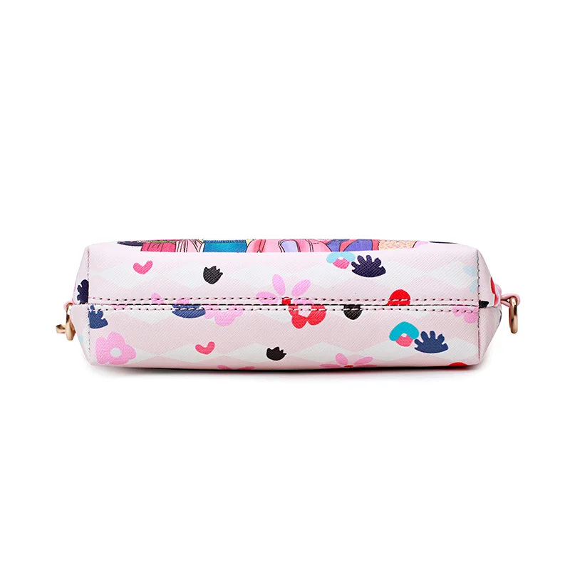 2018 New Fashion High Quality Ladies Shoulder Bag Cartoon Image Print Square Handbag Lady Leather Messenger | Багаж и сумки