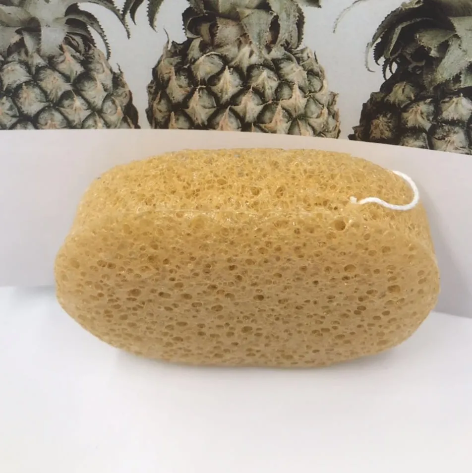Набор спонжей Konjac с активированным из бамбука и древесного угля для лица губки овальной формы желтая глина глубокое очищение губка для ухода за кожей