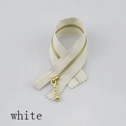 white 10 шт. Meetee 3# золотая металлическая молния с закрытым концом молнии 12/15/20 см для джинсов оригинального дизайна сумки пошив по индивидуальному заказу одежды Сумки из натуральной кожи ремесла Сделай Сам аксессуары - Цвет: white