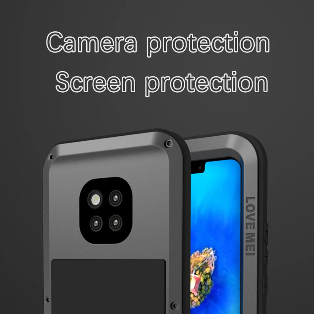 Мощные Чехлы LOVE MEI для телефонов Huawei Mate 20 Pro сверхпрочный ударопрочный чехол
