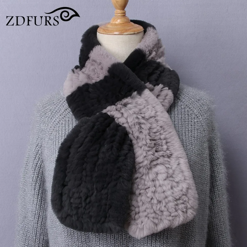 ZDFURS * 2017 новые корейские женские зимние длинные вязаные шарфы из натурального