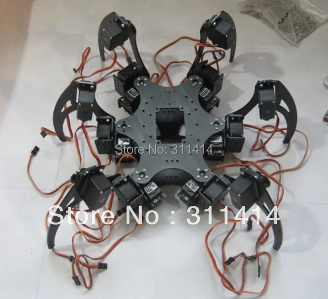 1 комплект алюминиевый Роботизированный Hexapod Spider Six 3DOF Legs Robot Frame Kit с подшипниками