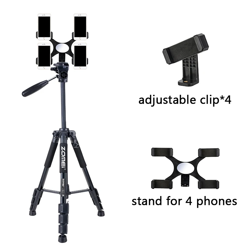ZOMEI Functional Portable Stable Live Tripods Camera Stand Instafamous Tripode For Smartphone Internet Celebrity Blogebrity | Электроника