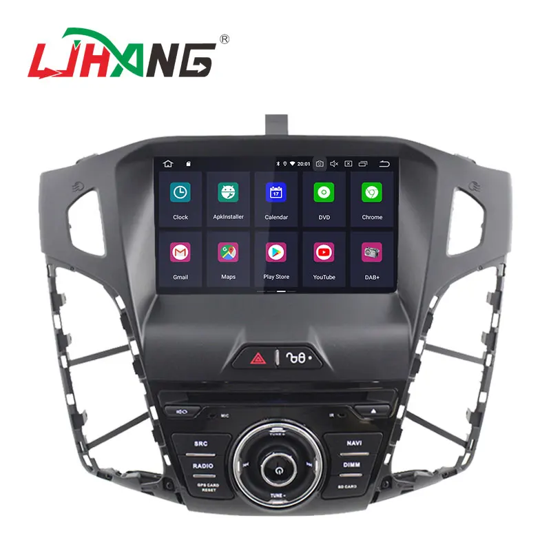 LJHANG Android 10 автомобильный dvd-плеер для Ford Focus 2012-2016 GPS навигация Мультимедиа 1Din