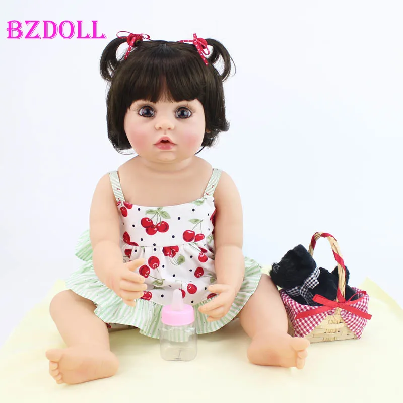 Эксклюзивная силиконовая виниловая Кукла младенец BZDOLL 55 см на весь рост игрушки