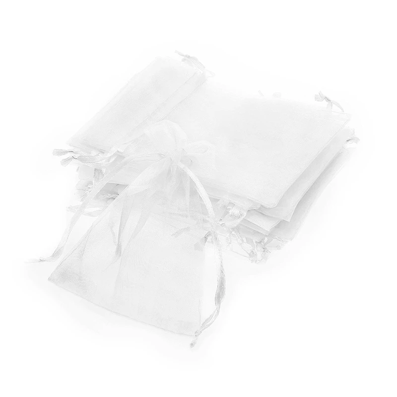 CSS 24 X белая Органза Свадебный мешочек для подарков ювелирные изделия