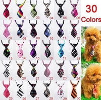 30 pcslot colorful handmade adjustable pet dog ties pet bow ties cat neck ties dog grooming supplies 30 colors