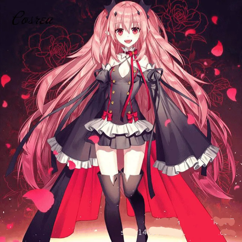 Аниме Серафим конца Owari No Seraph Krul Tepes униформа косплей костюм полный комплект