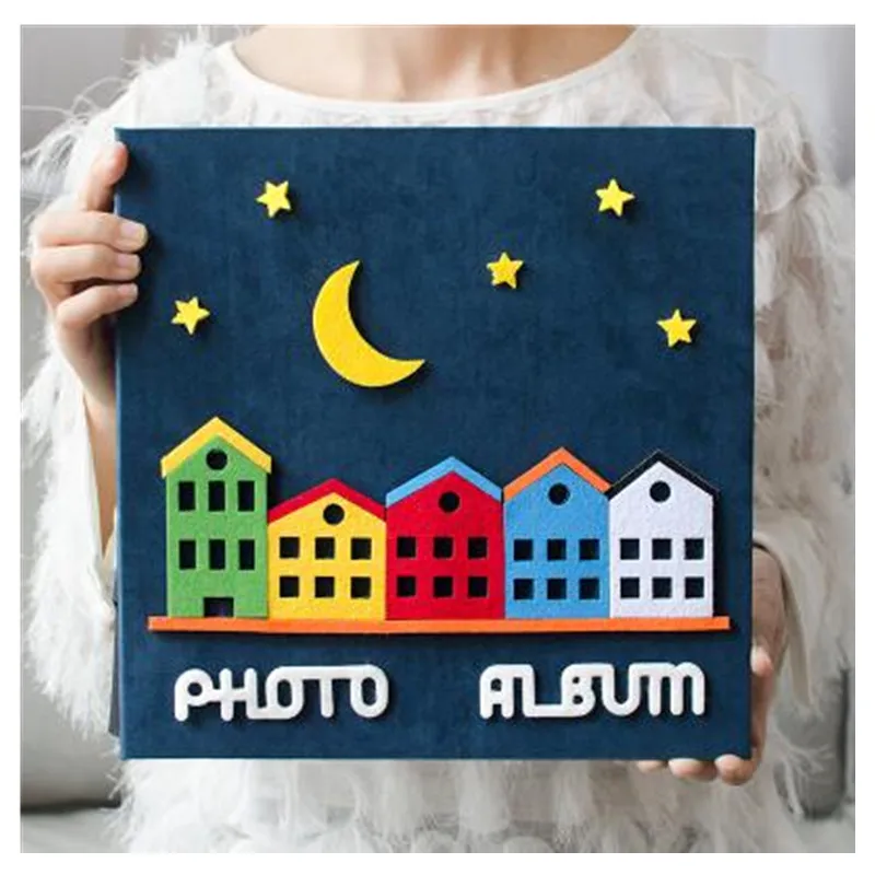2017 Новый DIY самоклеящийся ручной фотоальбом мультфильм ребенок 14 дюймов детский