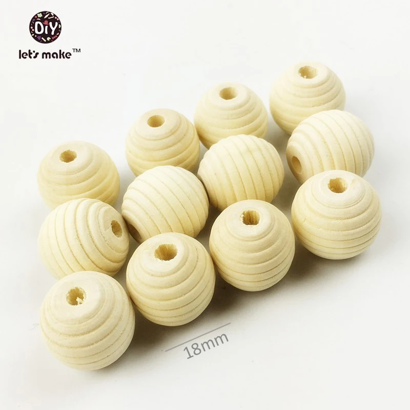 50 шт. деревянные Прорезыватели для зубов 18 мм|teething beads|wooden teething beadswooden beads |
