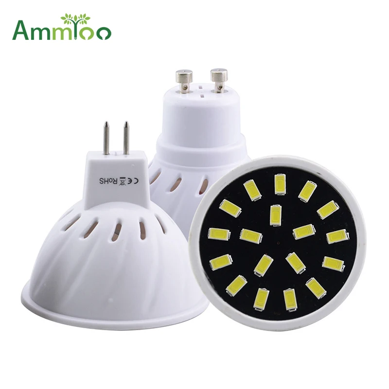 AmmToo E27 MR16 GU10 LED прожектор AC 220V Led свет 4W 6W 8W 5733 SMD Bombillas Ampul Lamparas лампы для внутреннего