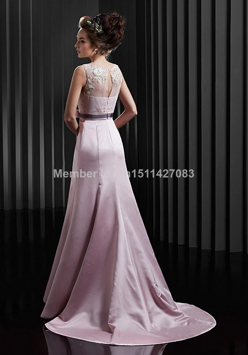 Новый 2016 год сбора винограда вечерние платья вечернее платье бато аппликация