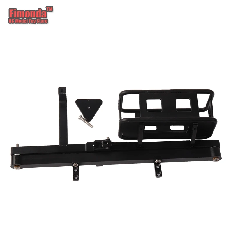 

Fimonda for 1:10 RC Car D90 D110 Climbing Car Simulation Part Rear Bumper with Spare Wheel Frame Metal Crash Bar Parts