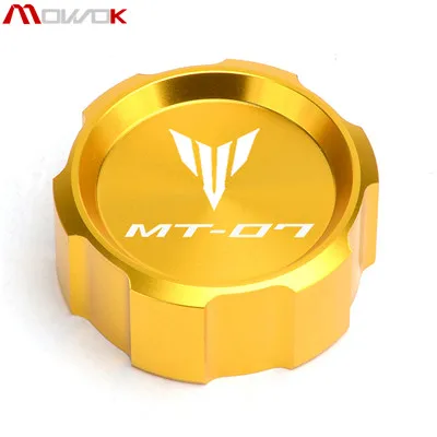 Rear Gold Для Yamaha MT 07 mt07 FZ07 FZ 07 Tracer 700 Мотоцикл с ЧПУ Передняя и задняя Тормозная жидкость Cilinder мастер Крышка Резервуара - Цвет: Rear Gold